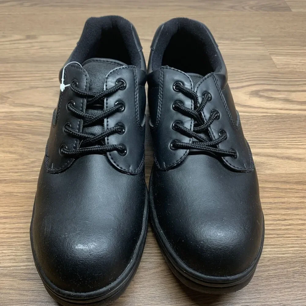 Thorogood Men's‎ Low-Cut Steel Toe Oxford Work Shoes Black Leather Size 12W